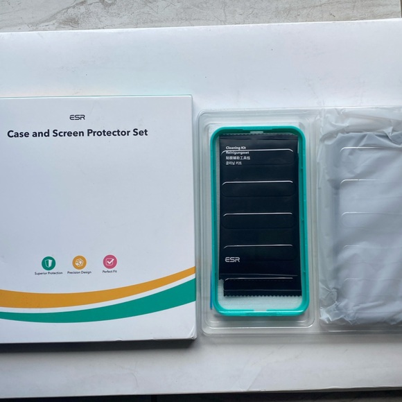 Case And Screen Protector Sidekick Series Set iPhone 12/12 Pro transparent Black - Picture 3 of 5